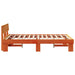 Cadru de pat Maroniu cerat 140 x 190 cm Lemn de pin masiv - WALTI WALTI