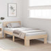 Cadru de pat natural 100 x 200 cm Lemn de pin masiv - WALTI WALTI