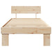 Cadru de pat natural 100 x 200 cm Lemn de pin masiv - WALTI WALTI