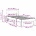 Cadru de pat cu headboard Alb 100 x 200 cm Lemn de pin masiv - WALTI WALTI