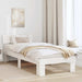 Cadru de pat cu headboard Alb 90 x 200 cm Lemn de pin masiv - WALTI WALTI
