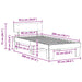 Cadru de pat Maroniu cerat 90 x 200 cm Lemn de pin masiv - WALTI WALTI