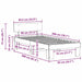 Cadru de pat cu headboard Alb 80 x 200 cm Lemn de pin masiv - WALTI WALTI
