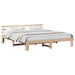 Cadru de pat natural 200 x 200 cm Lemn de pin masiv - WALTI WALTI