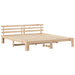 Cadru de pat natural 200 x 200 cm Lemn de pin masiv - WALTI WALTI