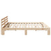 Cadru de pat natural 200 x 200 cm Lemn de pin masiv - WALTI WALTI