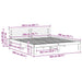 Cadru de pat Maroniu cerat 200 x 200 cm Lemn de pin masiv - WALTI WALTI