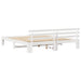 Cadru de pat cu headboard Alb 180 x 200 cm Lemn de pin masiv - WALTI WALTI