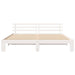 Cadru de pat cu headboard Alb 180 x 200 cm Lemn de pin masiv - WALTI WALTI