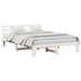 Cadru de pat cu headboard Alb 160 x 200 cm Lemn de pin masiv - WALTI WALTI