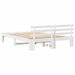 Cadru de pat cu headboard Alb 160 x 200 cm Lemn de pin masiv - WALTI WALTI