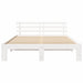 Cadru de pat cu headboard Alb 160 x 200 cm Lemn de pin masiv - WALTI WALTI