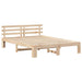 Cadru de pat natural 150 x 200 cm Lemn de pin masiv - WALTI WALTI