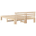 Cadru de pat natural 150 x 200 cm Lemn de pin masiv - WALTI WALTI