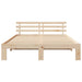 Cadru de pat natural 150 x 200 cm Lemn de pin masiv - WALTI WALTI