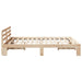 Cadru de pat natural 150 x 200 cm Lemn de pin masiv - WALTI WALTI