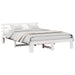 Cadru de pat cu headboard Alb 150 x 200 cm Lemn de pin masiv - WALTI WALTI