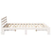 Cadru de pat cu headboard Alb 150 x 200 cm Lemn de pin masiv - WALTI WALTI