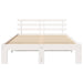 Cadru de pat cu headboard Alb 120 x 200 cm Lemn de pin masiv - WALTI WALTI