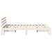 Cadru de pat cu headboard Alb 120 x 200 cm Lemn de pin masiv - WALTI WALTI