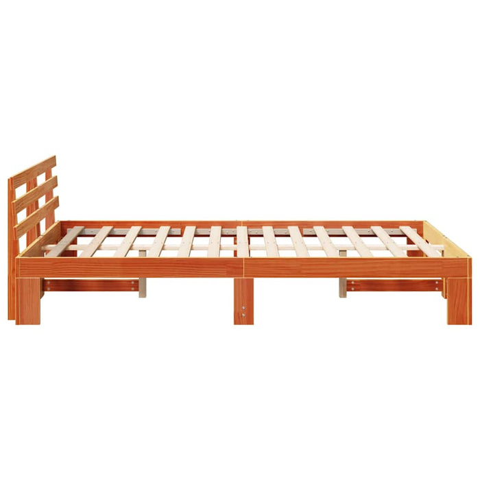 Cadru de pat Maroniu cerat 120 x 200 cm Lemn de pin masiv - WALTI WALTI