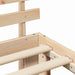 Cadru de pat natural 140 x 190 cm Lemn de pin masiv - WALTI WALTI