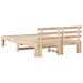 Cadru de pat natural 140 x 190 cm Lemn de pin masiv - WALTI WALTI