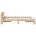 Cadru de pat natural 140 x 190 cm Lemn de pin masiv - WALTI WALTI