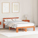Cadru de pat Maroniu cerat 140 x 190 cm Lemn de pin masiv - WALTI WALTI