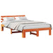 Cadru de pat Maroniu cerat 140 x 190 cm Lemn de pin masiv - WALTI WALTI