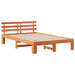 Cadru de pat Maroniu cerat 140 x 190 cm Lemn de pin masiv - WALTI WALTI