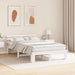 Cadru de pat cu headboard Alb 135 x 190 cm Lemn de pin masiv - WALTI WALTI