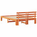 Cadru de pat Maroniu cerat 135 x 190 cm Lemn de pin masiv - WALTI WALTI