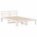 Cadru de pat cu headboard Alb 120 x 190 cm Lemn de pin masiv - WALTI WALTI