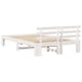 Cadru de pat cu headboard Alb 120 x 190 cm Lemn de pin masiv - WALTI WALTI