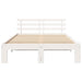 Cadru de pat cu headboard Alb 120 x 190 cm Lemn de pin masiv - WALTI WALTI