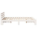 Cadru de pat cu headboard Alb 120 x 190 cm Lemn de pin masiv - WALTI WALTI