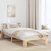 Cadru de pat natural 100 x 200 cm Lemn de pin masiv - WALTI WALTI