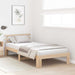 Cadru de pat cu headboard natural 90 x 200 cm Lemn de pin masiv - WALTI WALTI