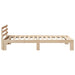 Cadru de pat cu headboard natural 90 x 200 cm Lemn de pin masiv - WALTI WALTI
