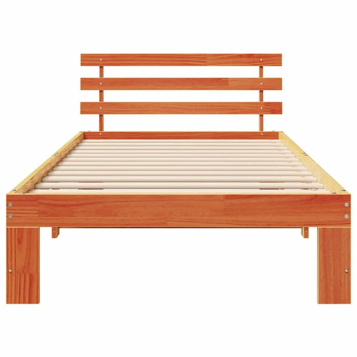 Cadru de pat Maroniu cerat 90 x 190 cm Lemn de pin masiv - WALTI WALTI