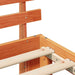 Cadru de pat Maroniu cerat 75 x 190 cm Lemn de pin masiv - WALTI WALTI