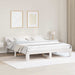 Cadru de pat cu headboard Alb 200 x 200 cm Lemn de pin masiv - WALTI WALTI