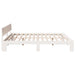 Cadru de pat cu headboard Alb 200 x 200 cm Lemn de pin masiv - WALTI WALTI
