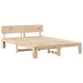Cadru de pat natural 160 x 200 cm Lemn de pin masiv - WALTI WALTI
