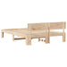 Cadru de pat natural 160 x 200 cm Lemn de pin masiv - WALTI WALTI