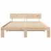 Cadru de pat natural 150 x 200 cm Lemn de pin masiv - WALTI WALTI