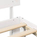 Cadru de pat cu headboard Alb 150 x 200 cm Lemn de pin masiv - WALTI WALTI
