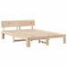 Cadru de pat natural 140 x 200 cm Lemn de pin masiv - WALTI WALTI