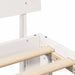 Cadru de pat cu headboard Alb 140 x 200 cm Lemn de pin masiv - WALTI WALTI